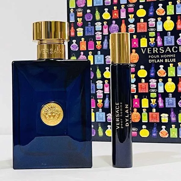 Set Nước Hoa Nam Versace Pour Homme Dylan Blue EDT Gift 3 Món - Nước hoa - Vua Hàng Hiệu