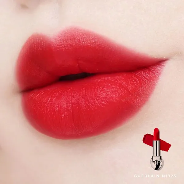 Set Son Và Vỏ Son Guerlain Rouge G Luxurious Velvet N1925 Roi Des Rouges Phiên Bản 2022 Màu Đỏ