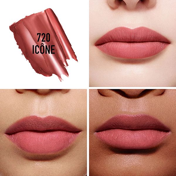 Son Dior 720 Icône Rouge Dior Lip Balm Matte Finish Màu Hồng Đất - 2