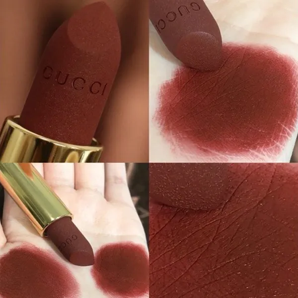 Son Gucci Matte Lipstick 519 Pauline Red Màu Đỏ Đất