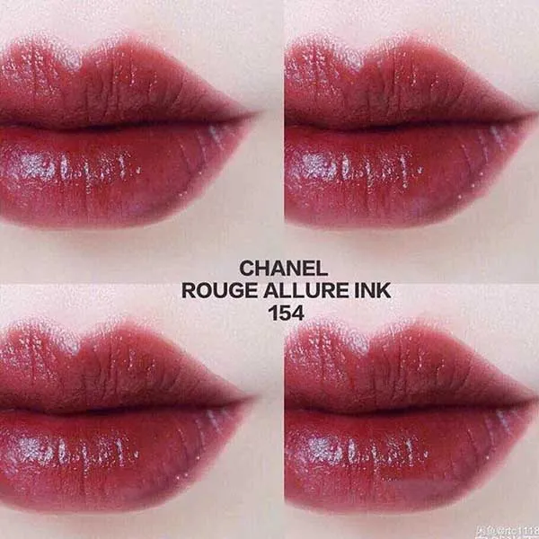 Son Kem Chanel 154 Experimente Rouge Allure Ink Màu Đỏ Mận