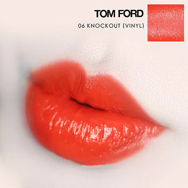 Son Kem Tom Ford Lip Lacquer Luxe 06 Knockout 6ml Màu Cam Đỏ