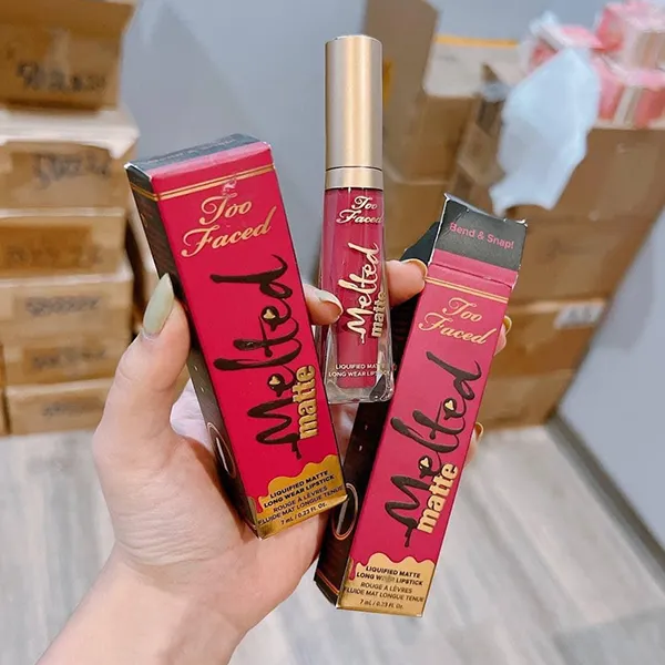 Son Kem Too Faced Melted Matte Liquid Lipstick Stay The Night Bend & Snap Màu Hồng Sen - Son Môi - Vua Hàng Hiệu