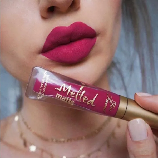 Son Kem Too Faced Melted Matte Liquid Lipstick Stay The Night Bend & Snap Màu Hồng Sen - Son Môi - Vua Hàng Hiệu