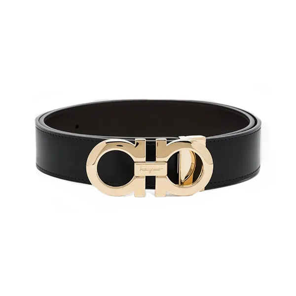 Thắt Lưng Nam Salvatore Ferragamo Gancini Reversible Buckle Black/Gold - 6755420586940 002KB Màu Đen Vàng Size 100 - Thắt lưng - Vua Hàng Hiệu