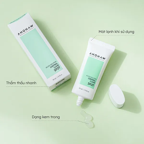 Tinh Chất Giảm Viêm Mụn Ahohwa Control Clear Spot 30ml - Mỹ phẩm - Vua Hàng Hiệu