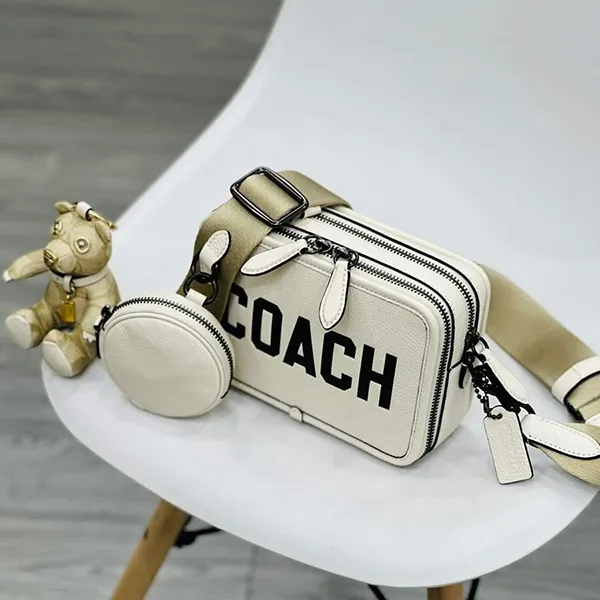 Túi Đeo Chéo Coach Charter 19 Crossbag White Leather Màu Trắng - Túi xách - Vua Hàng Hiệu