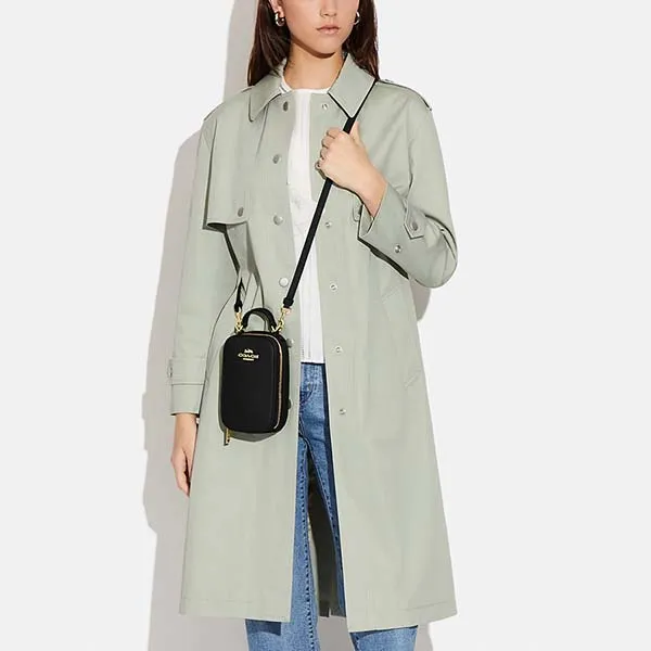 Túi Đeo Chéo Đựng Điện Thoại Nữ Coach Eva Phone Crossbody CB854 Màu Đen - Túi xách - Vua Hàng Hiệu