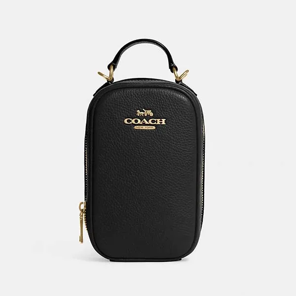 Túi Đeo Chéo Đựng Điện Thoại Nữ Coach Eva Phone Crossbody CB854 Màu Đen - Túi xách - Vua Hàng Hiệu