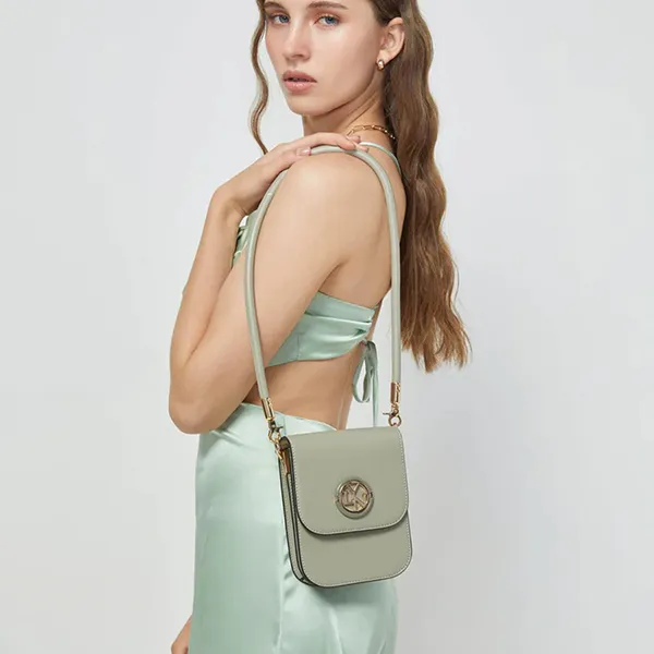 Túi Đeo Chéo Nữ Lyn Ursa Mini Crossbody Bags LL23CBF015 Màu Xanh Green