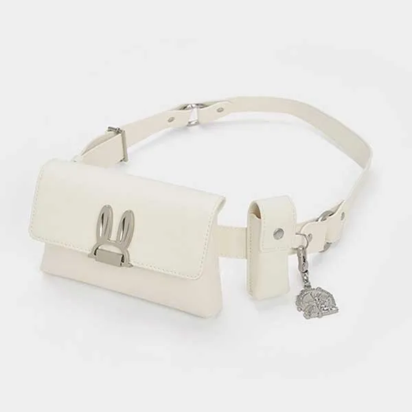 Túi Đeo Chéo Nữ Charles & Keith CNK Judy Hopps Belted Pouch Cream 81210021 Màu Kem