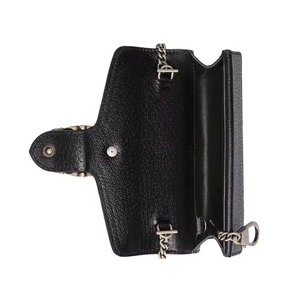 Túi Đeo Chéo Nữ Gucci Dionysus Super Mini Bag Màu Đen Xám