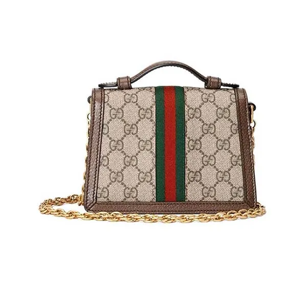 Túi Đeo Chéo Nữ Gucci Ophidia Mini Shoulder Bag 696180 96IWG 8745 Màu Nâu Be