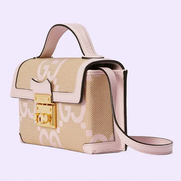 Túi Đeo Chéo Nữ Gucci Padlock Jumbo GG Mini Bag 652683 FABGN 9880 Màu Kem - Túi xách - Vua Hàng Hiệu