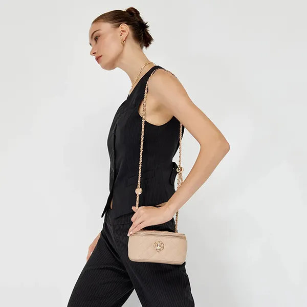 Túi Đeo Chéo Nữ Lyn Berista Crossbody Bags LL23CBF040 Màu Beige