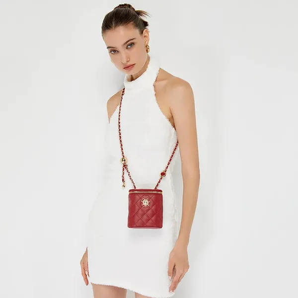 Túi Đeo Chéo Nữ Lyn Berista S Crossbody Bags LL23CBF041 Màu Đỏ