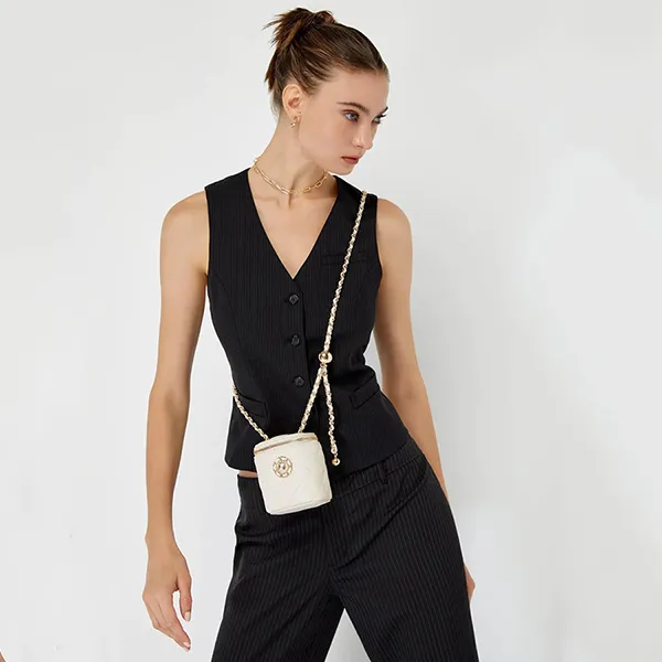 Túi Đeo Chéo Nữ Lyn Berista XS Crossbody Bags LL23CBF042 Màu Trắng