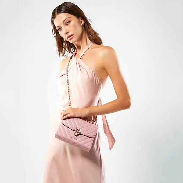 Túi Đeo Chéo Nữ Lyn Cosmo M Crossbody Bags LL23SBF226 Màu Hồng