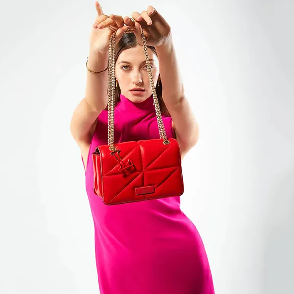 Túi Đeo Chéo Nữ Lyn Festa Crossbody Bags LL23CBS211 Màu Đỏ