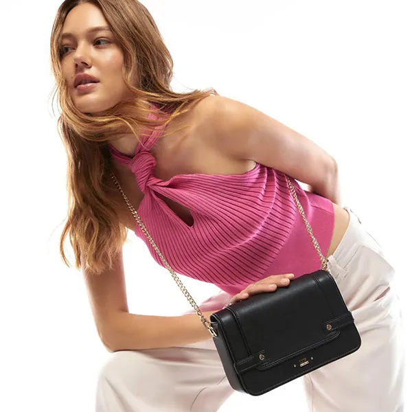 Túi Đeo Chéo Nữ Lyn Maddy Crossbody Bags LL23CBF167 Màu Đen