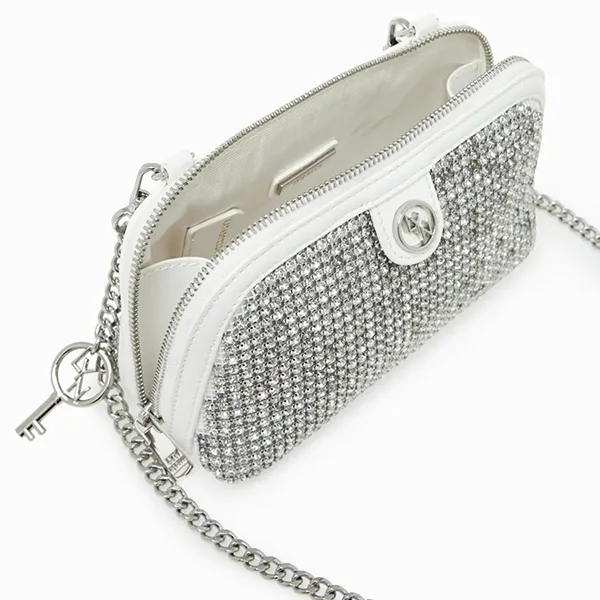 Túi Đeo Chéo Nữ Lyn Regina Crystal S Crossbody Bags LL23CBF026 Màu Bạc
