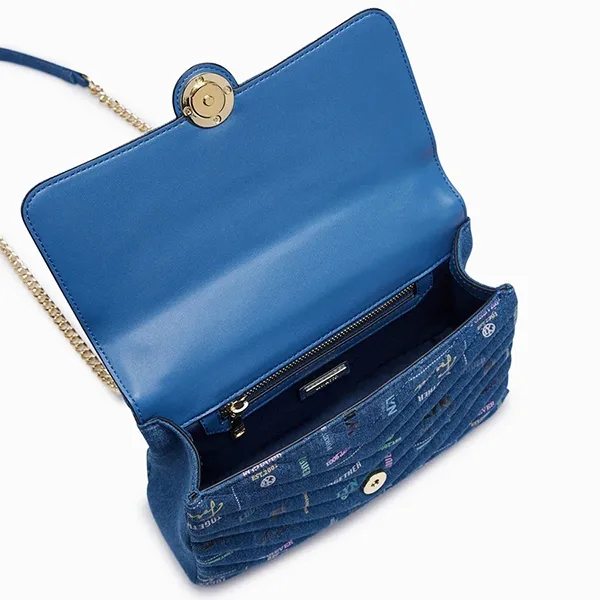 Túi Đeo Chéo Nữ Lyn Remi Denim Crossbody Bags LL23CBF141 Màu Xanh Denim
