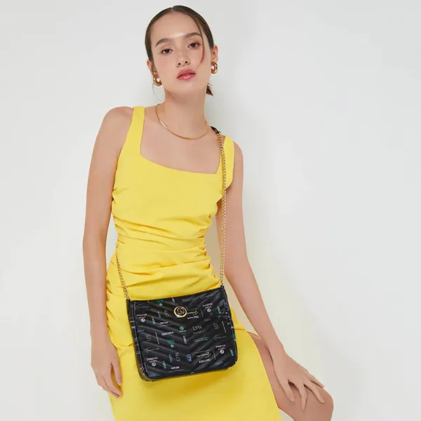 Túi Đeo Chéo Nữ Lyn Remi S Crossbody Bags LL23CBF142 Màu Đen