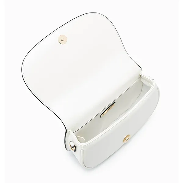Túi Đeo Chéo Nữ Lyn Ursa Saddle Crossbody Bags LL23CBF013 Màu Trắng