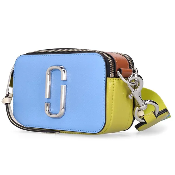 Túi Đeo Chéo Nữ Marc Jacobs The Snapshot Leather Shoulder Bag Màu Xanh Blue - Túi xách - Vua Hàng Hiệu