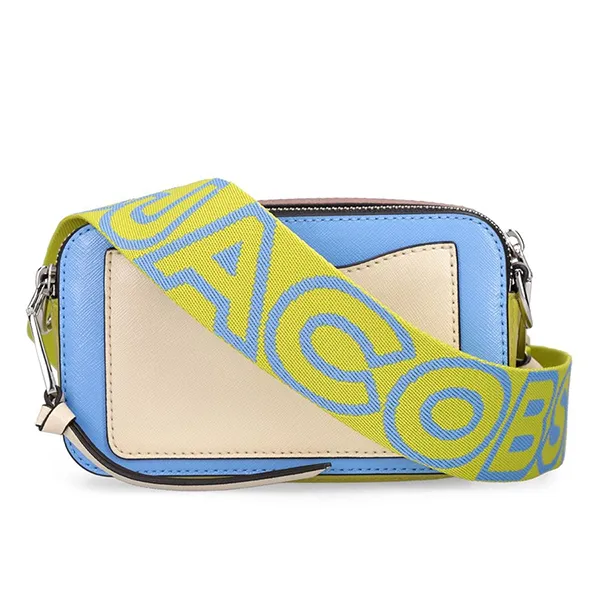 Túi Đeo Chéo Nữ Marc Jacobs The Snapshot Leather Shoulder Bag Màu Xanh Blue - Túi xách - Vua Hàng Hiệu