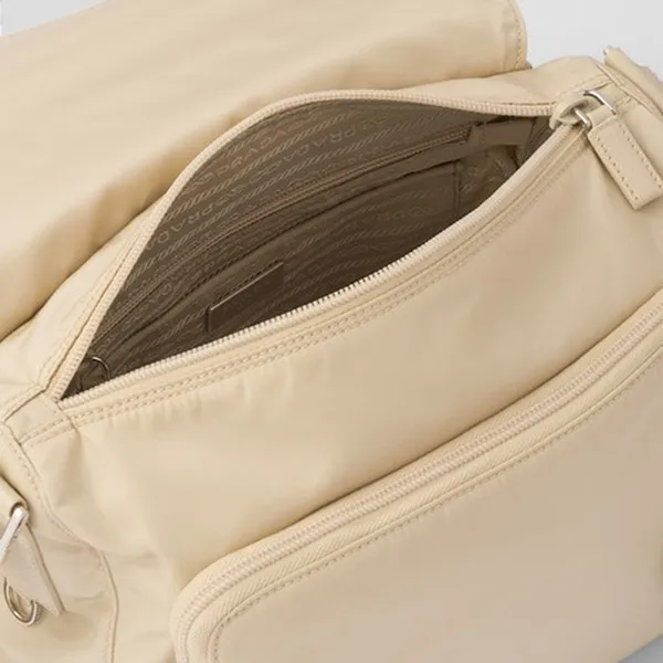 Túi Đeo Chéo Nữ Prada Re-Nylon Shoulder Bag Màu Be - Túi xách - Vua Hàng Hiệu