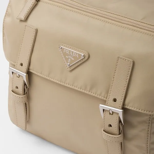 Túi Đeo Chéo Nữ Prada Re-Nylon Shoulder Bag Màu Be - Túi xách - Vua Hàng Hiệu