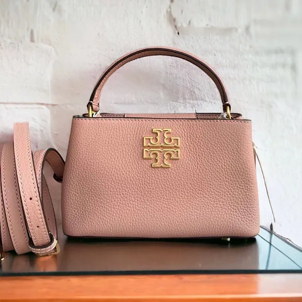 Túi Đeo Chéo Nữ Tory Burch Britten Micro Satchel 145357 Màu Hồng