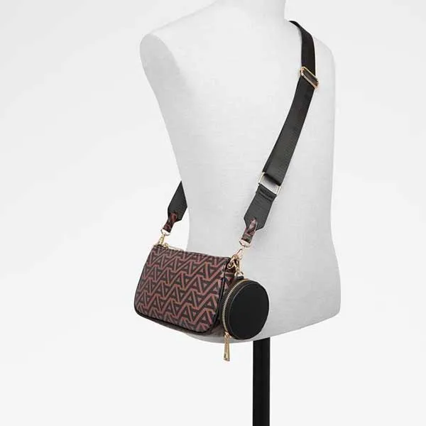 Túi Đeo Vai Aldo Dinna Zip Closure Crossbody 628179912797 Màu Nâu Đen
