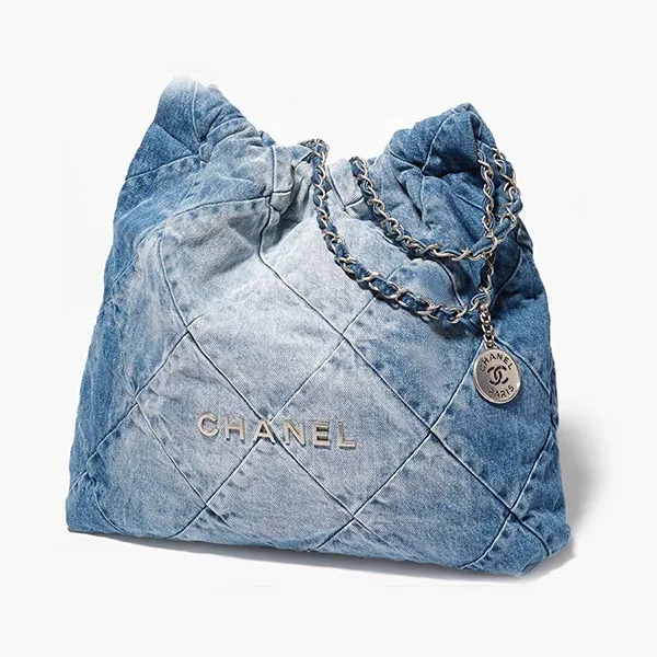 Túi Đeo Vai Nữ Chanel 22 Denim Medium Màu Xanh - Túi xách - Vua Hàng Hiệu