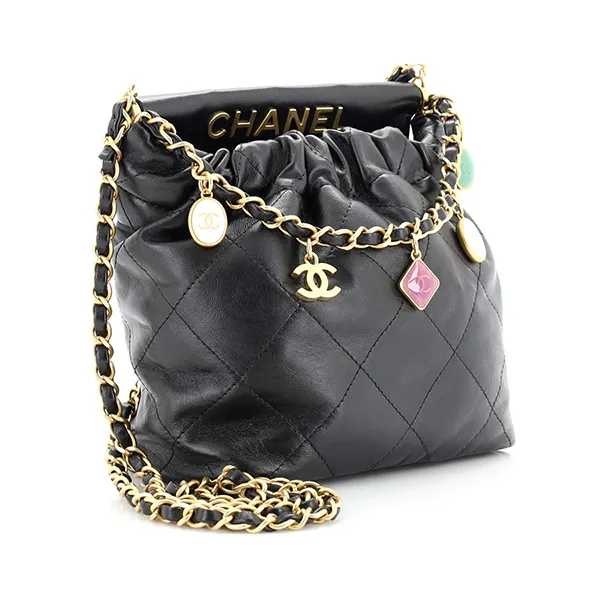 Chanel Bucket Bag Canvas Cc Logo Drawstring Backpack CC0204N0008  MISLUX