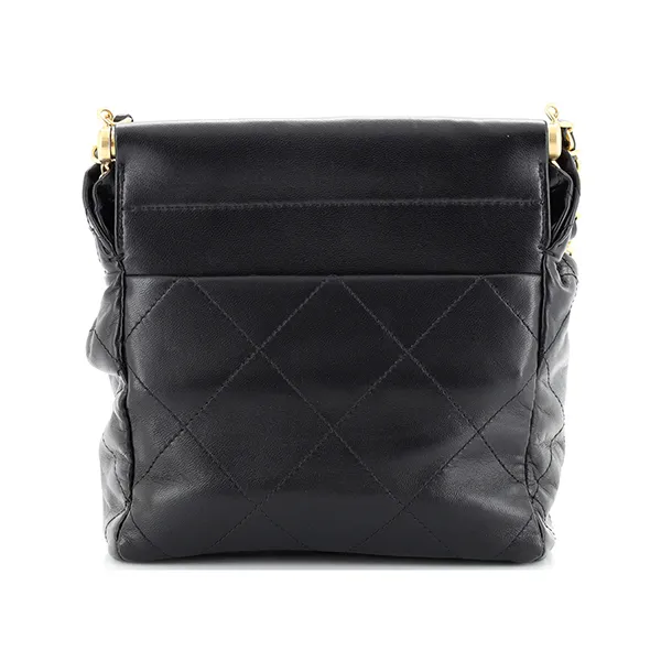Túi Đeo Vai Nữ Chanel Hobo Resin Charms Chain Bucket Bag Quilted Lambskin Small Màu Đen