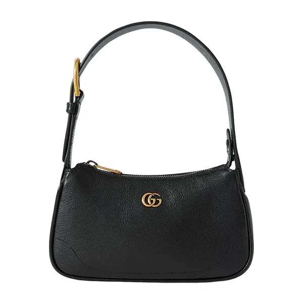 Túi Đeo Vai Gucci Aphrodite Embellished Textured-Leather Shoulder Bag 739076 AAA9F 1000 Màu Đen - 1