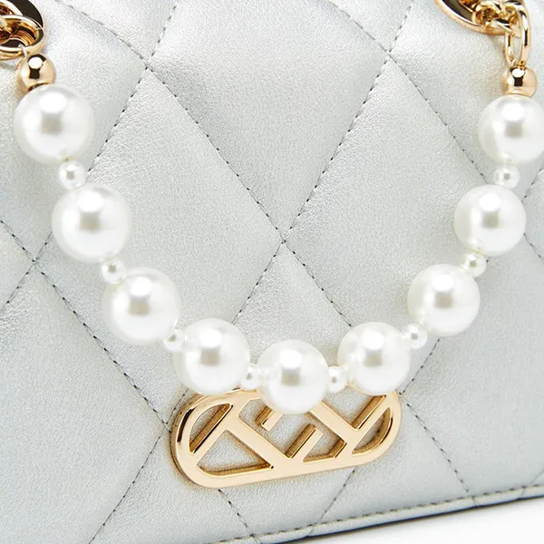 Túi Đeo Vai Nữ Lyn Sphere Xs Crossbody Bags LL23CBF007 Màu Bạc Trắng