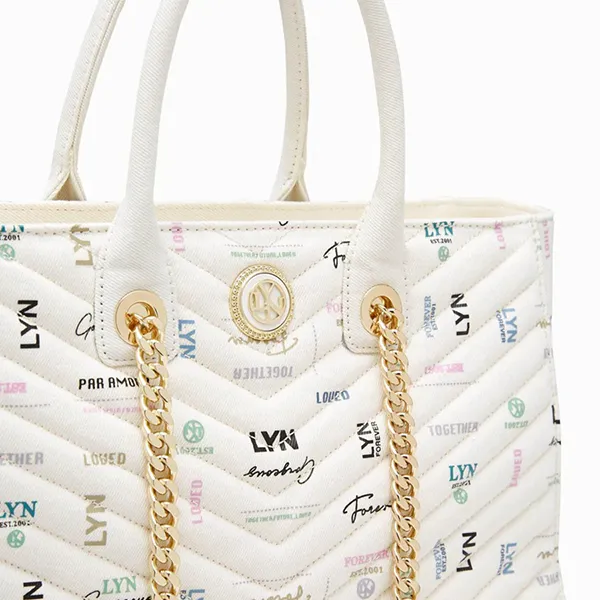 Túi Tote Nữ Lyn Remi L Tote Bags LL23CBF139 Màu Trắng