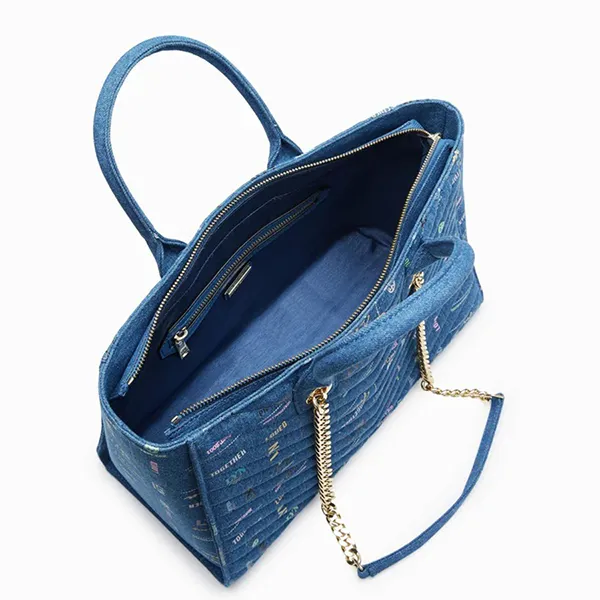 Túi Tote Nữ Lyn Remi L Tote Bags LL23CBF139 Màu Xanh Denim