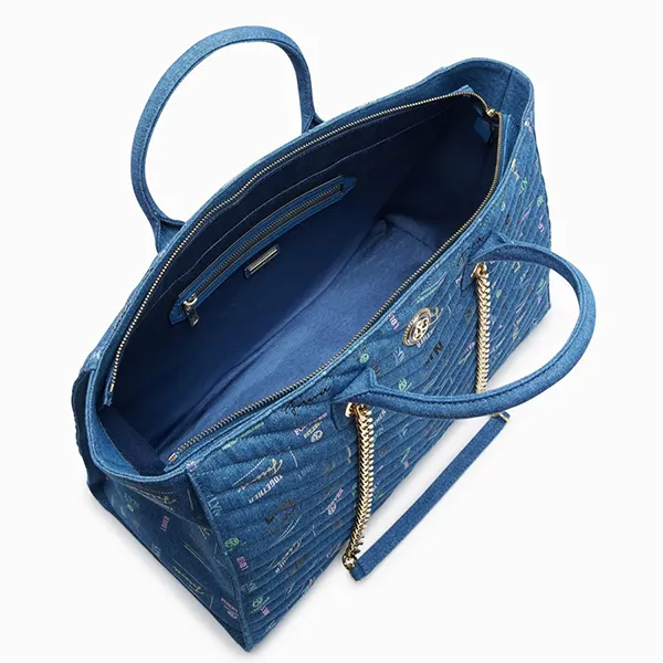 Túi Tote Nữ Lyn Remi XL Tote Bags LL23CBF138 Màu Xanh Denim