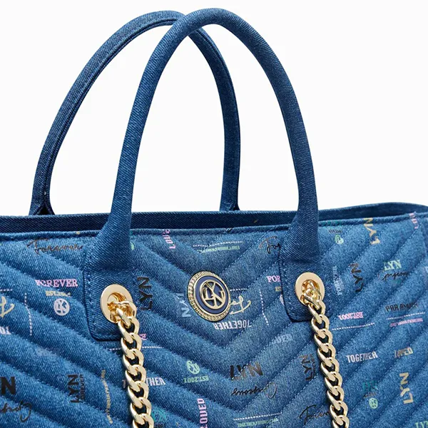 Túi Tote Nữ Lyn Remi XL Tote Bags LL23CBF138 Màu Xanh Denim