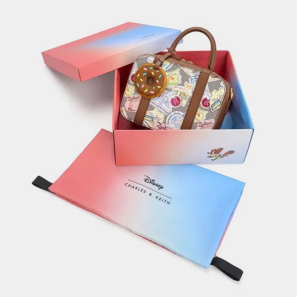Túi Xách Nữ Charles & Keith CNK Judy Hopps Printed Boxy Satchel Multi 51210025 Phối Màu