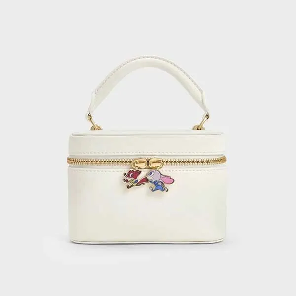 Túi Xách Nữ Charles & Keith CNK Judy Hopps Vanity Pouch CK2-51210026 Màu Kem
