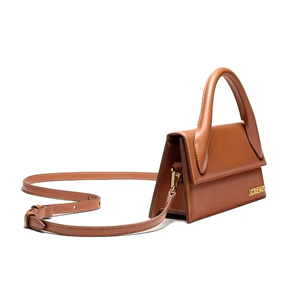 Túi Xách Nữ Jacquemus Le Chiquito Long Signature Màu Nâu