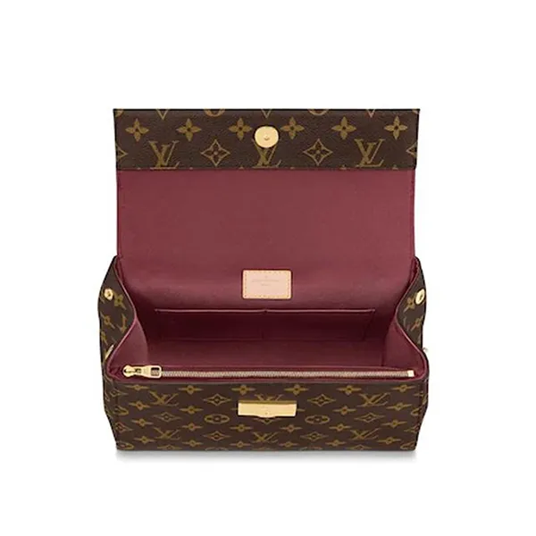 Túi Xách Nữ Louis Vuitton LV Cluny BB Monogram Màu Nâu