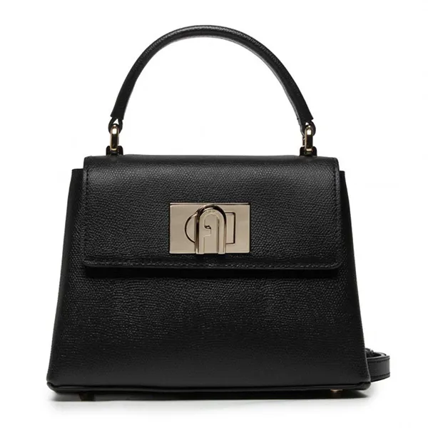 Túi Xách Tay Nữ Furla 1927 Mini Handbag Leather Black B-WB00109-ARE000-O6000 Màu Đen - 1