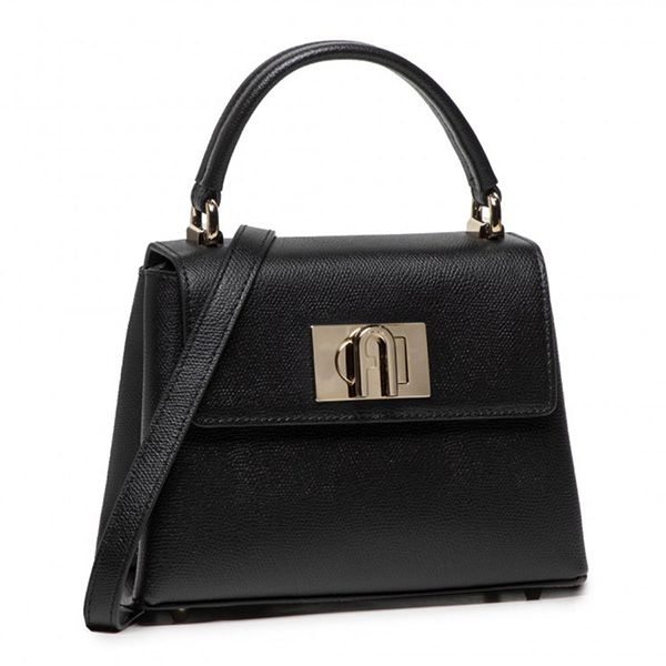 Túi Xách Tay Nữ Furla 1927 Mini Handbag Leather Black B-WB00109-ARE000-O6000 Màu Đen - 3
