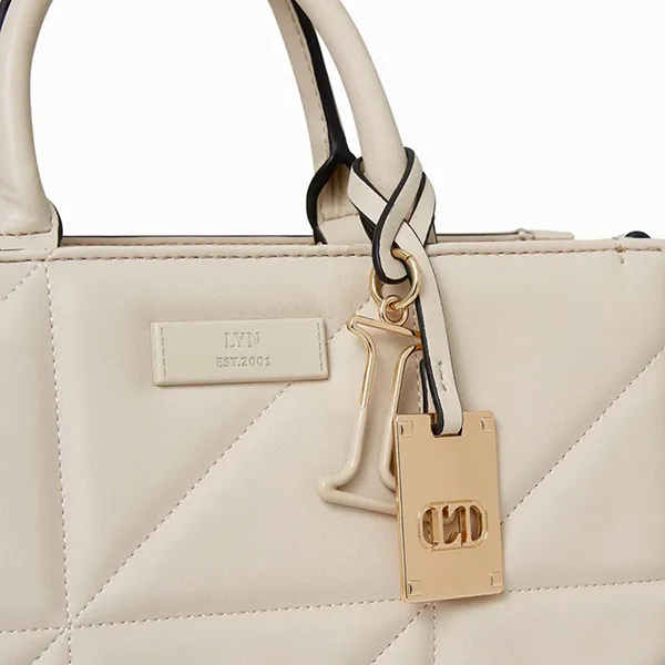 Túi Xách Tay Nữ Lyn Festa M Tote Bags LL23CBS210 Màu Trắng Kem